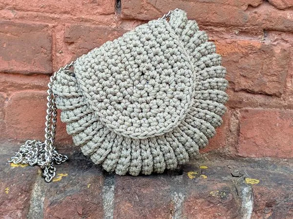 Crochet Round Bag easy pattern