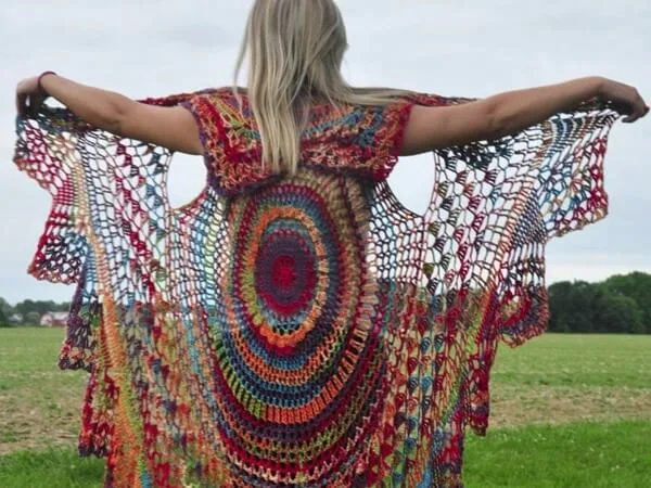 Bohemian Vest Crochet PATTERN Boho Style