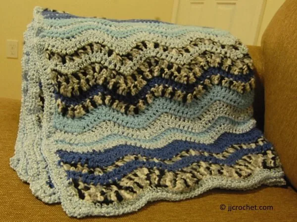 Striped Crochet Baby Blanket