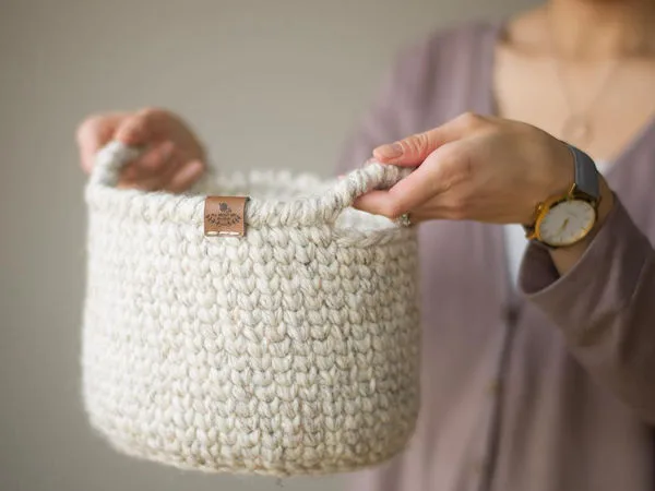 Waistcoat Crochet Basket