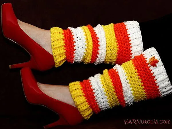 Candy Corn Leg Warmers