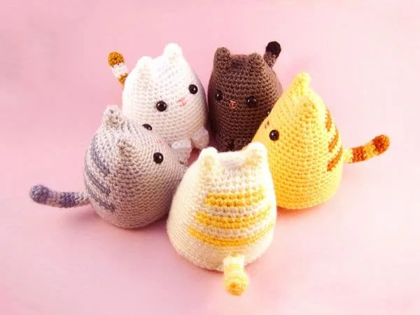 crochet Dumpling Kitty free pattern