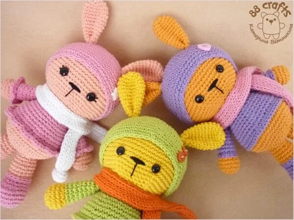 Amigurumi Colorful Bunny