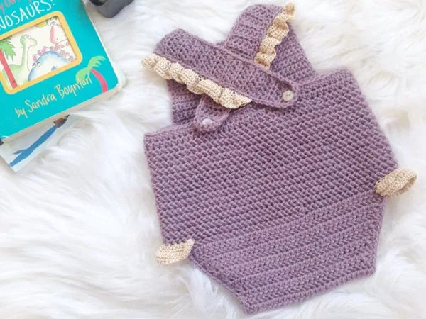 crochet Baby Summer Romper easy pattern