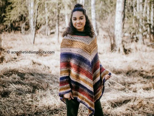 crochet Wasilla Poncho free pattern