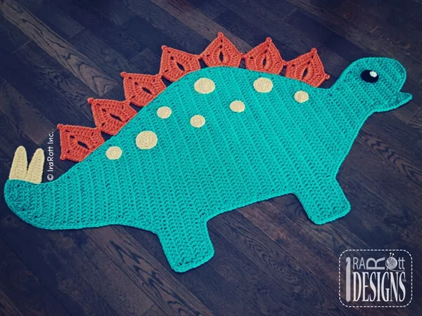 Spiky the Stegosaurus Dino Rug