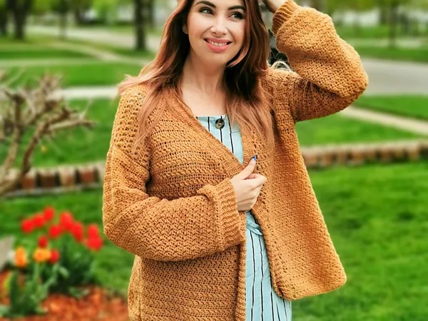 crochet Hayloft Cardigan free pattern