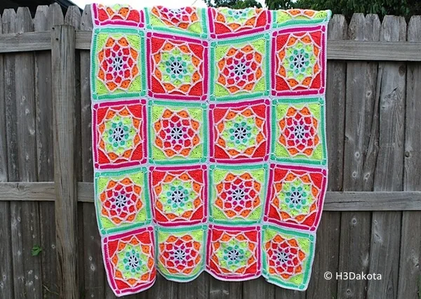 Sun Catcher Afghan Square