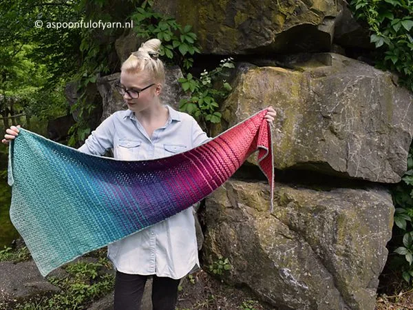 Sea of Flames Shawl