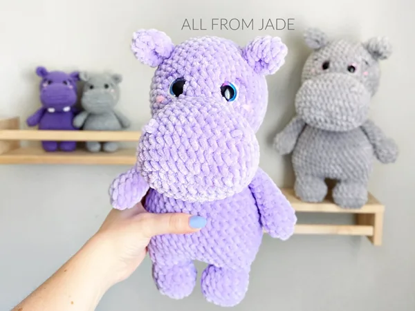crochet Harry the Hippopotamus free pattern
