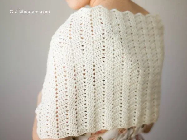 crochet Netherfield Scarf Wrap free pattern