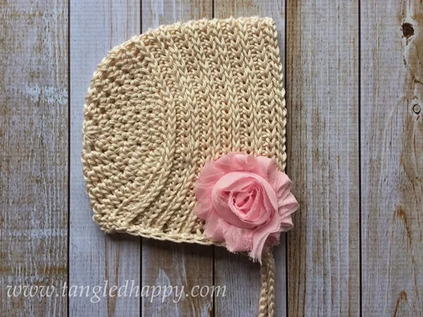 Ribbed Baby Bonnet 0-3 Months