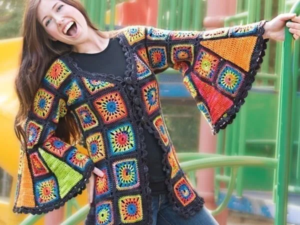 Granny Square Coat