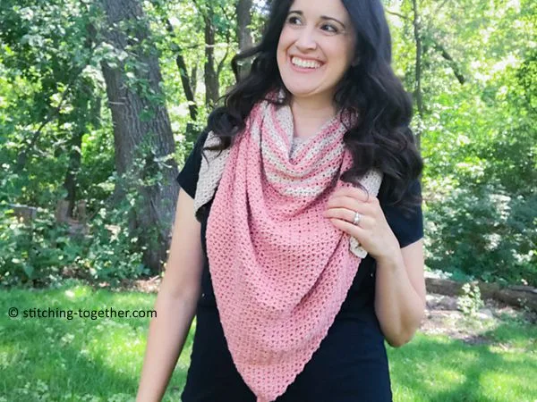 crochet Tela Triangle Shawl