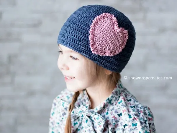 crochet Sandy Sweetheart Hat free pattern