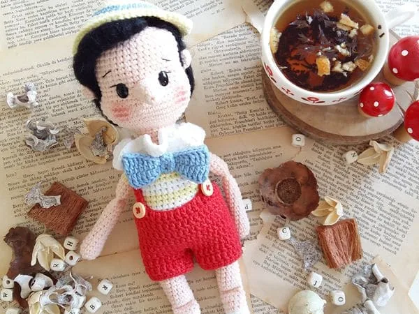crochet Pinocchio Amigurumi free pattern