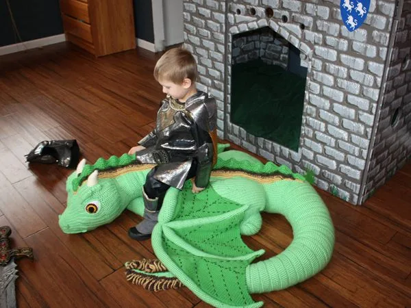 crochet Kiefer the Forest Dragon easy pattern