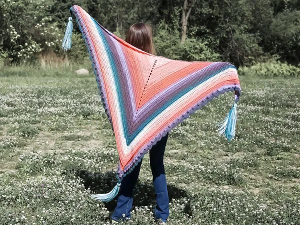 crochet Roux Shawl Wrap free pattern