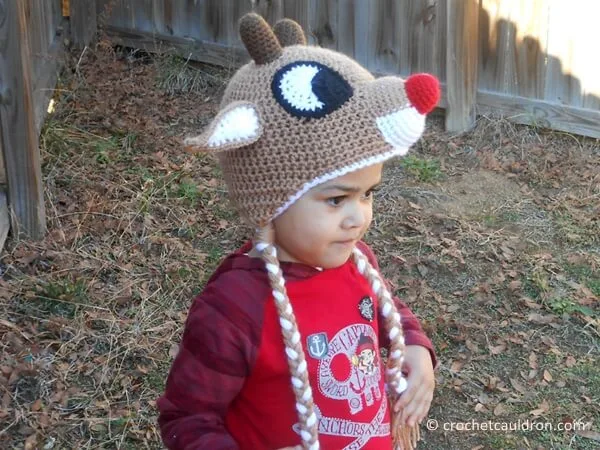 Red-Nosed Reindeer Hat