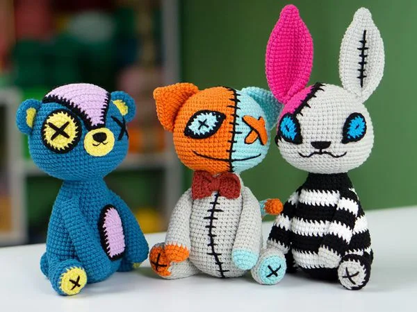 crochet Halloween Creepy 360 easy pattern