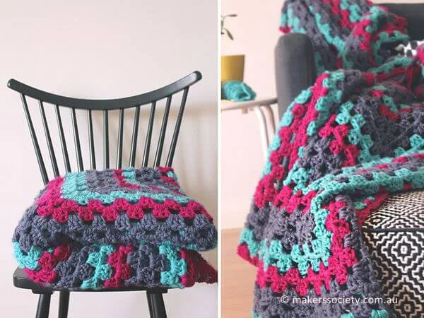 Make a Giant Granny Square Blanket
