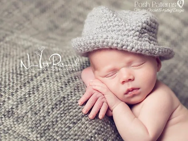 CROCHET FEDORA HAT