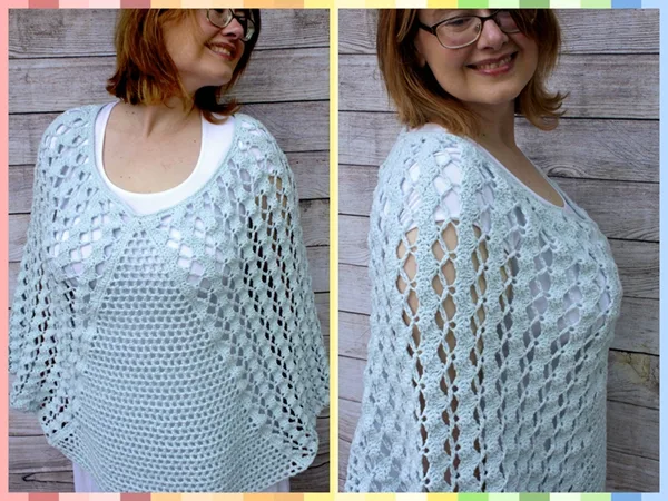 Whimsical Waves Poncho