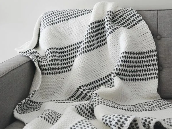 crochet The Elemental Throw free pattern