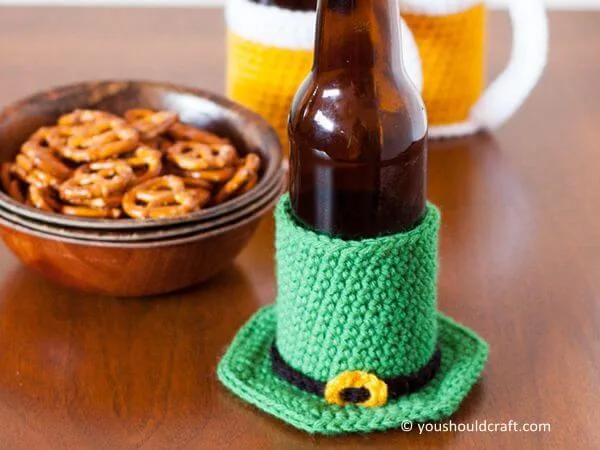 Leprechaun Hat Beer Cozy