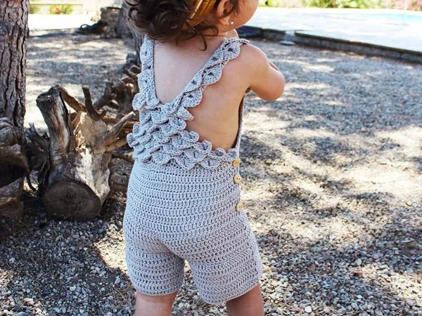 crochet Bonnie romper easy pattern