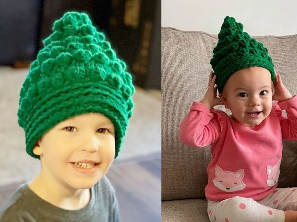 Bobble Christmas Tree Beanie