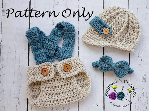 Newborn Newsboy set Photo Prop Set