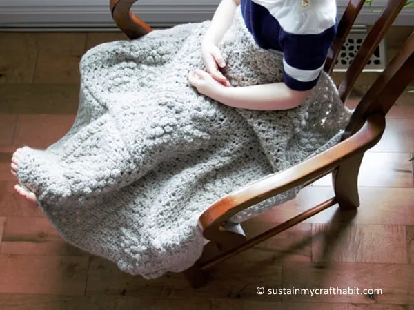 SAND PEBBLES DIAMOND CROCHET AFGHAN SQUARE
