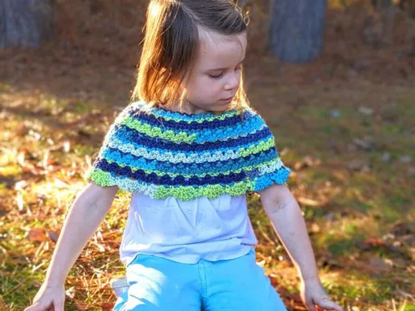 crochet Brooke Poncho free pattern