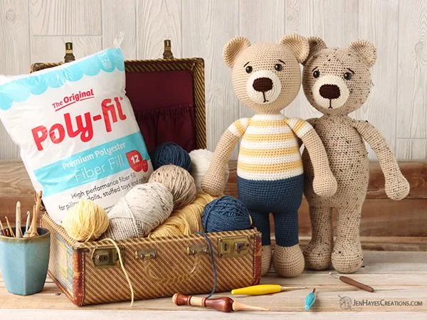crochet MR CROCHET TEDDY BEAR free pattern