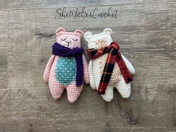 crochet Rag Doll Bear free pattern