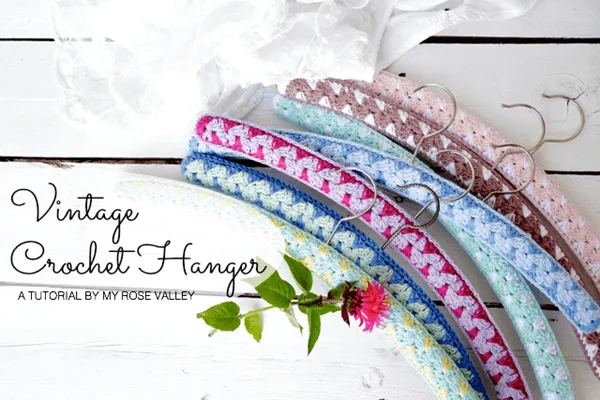 Vintage Crochet Hanger