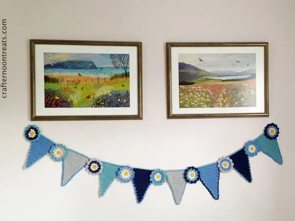 Crochet Pennant Flower Bunting TaDah