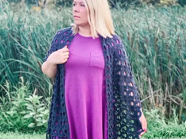crochet Frankie Wrap free pattern