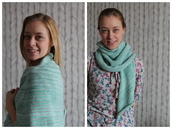 Stripy Spring Shawl