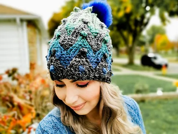 crochet Glicka Beanie free pattern