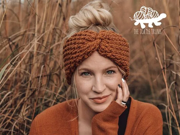 crochet COUNTRY COTTAGE HEADBAND free pattern