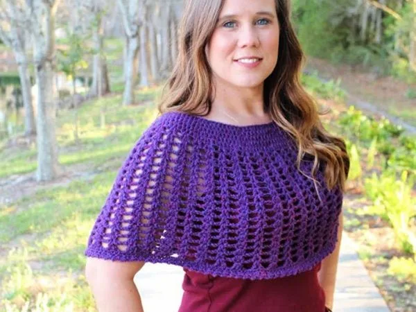 crochet Katie Poncho easy pattern