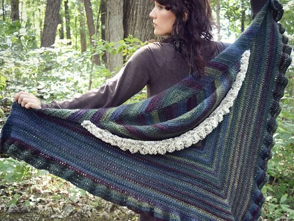 crochet Novella Shawl free pattern