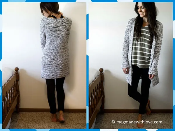 A Long & Chunky Cardigan Sweater