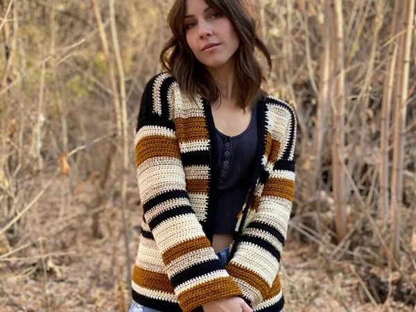 crochet The Morning Coffee Cardigan free pattern