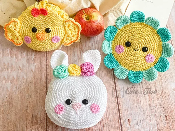 crochet Spring Folding Shopping Bags easy pattern