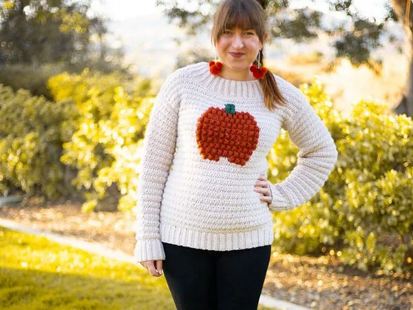 crochet Pumpkin Pullover free pattern