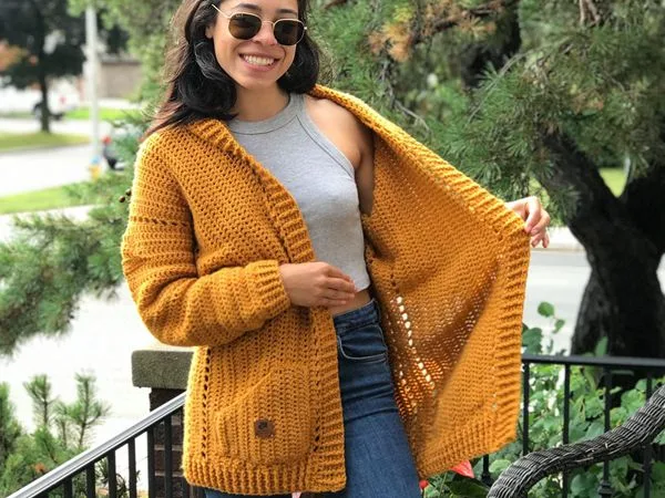 crochet Lorelei Cardigan free pattern