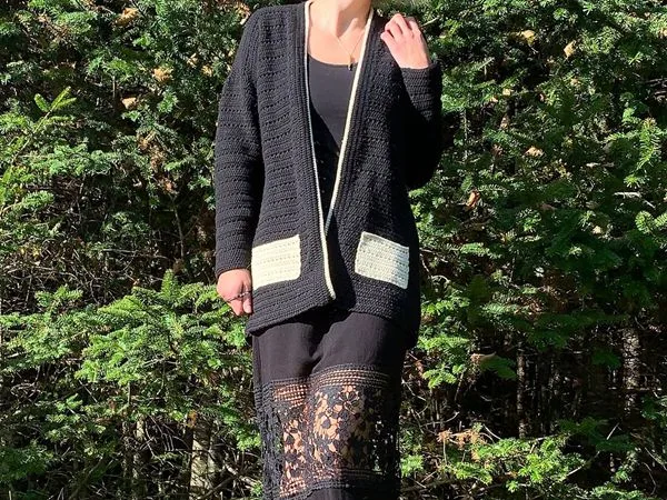 crochet Elvira Cardigan free pattern
